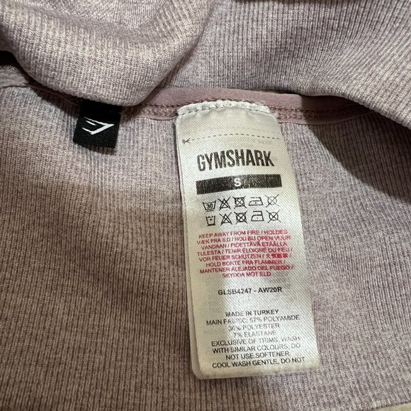 Gymshark Sports Bra Size Small Flex Strappy in Purple Grey Marl Removable Pads - Picture 5 of 6